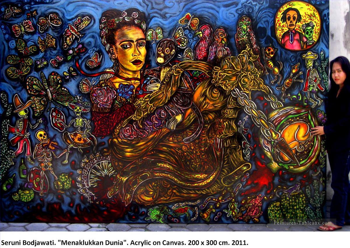 Frida par Seruni Bodjawati féminisme Frida Kahlo Peintures à l'huile